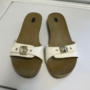 Dr Scoll’s shoes in white